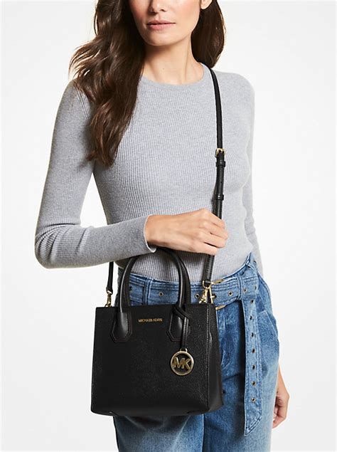 michael kors crossbody pebbled bag|michael kors mercer leather bag.